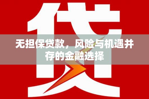 宁晋无担保贷款，风险与机遇并存的金融选择