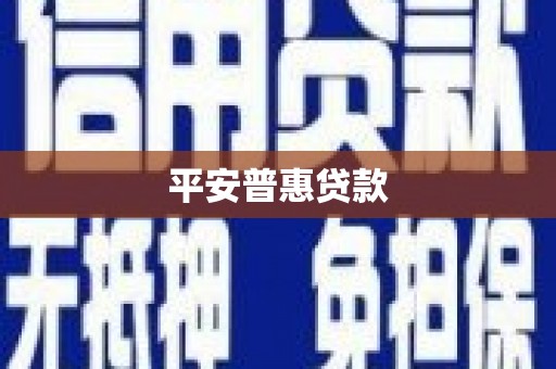 宁晋平安普惠贷款