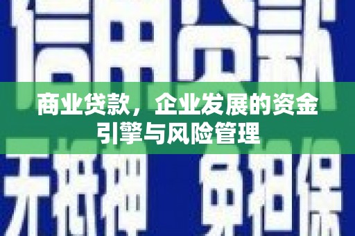宁晋商业贷款，企业发展的资金引擎与风险管理