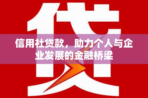 宁晋信用社贷款，助力个人与企业发展的金融桥梁