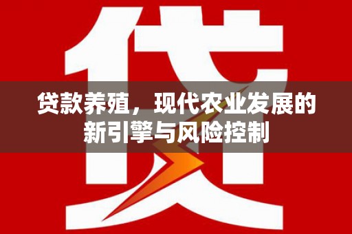宁晋贷款养殖，现代农业发展的新引擎与风险控制