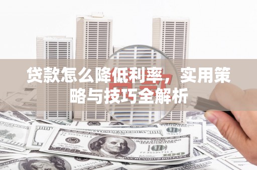 宁晋贷款怎么降低利率，实用策略与技巧全解析
