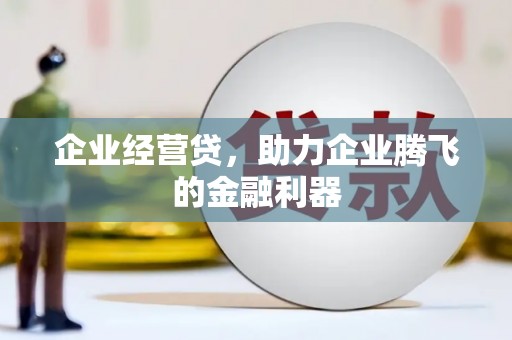 宁晋企业经营贷，助力企业腾飞的金融利器