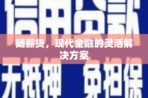 宁晋随薪贷，现代金融的灵活解决方案