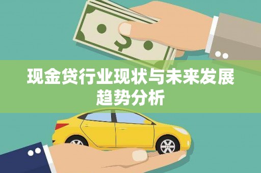 宁晋现金贷行业现状与未来发展趋势分析
