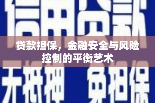 宁晋贷款担保，金融安全与风险控制的平衡艺术