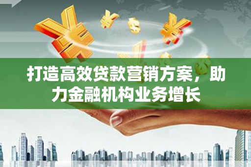 宁晋打造高效贷款营销方案，助力金融机构业务增长