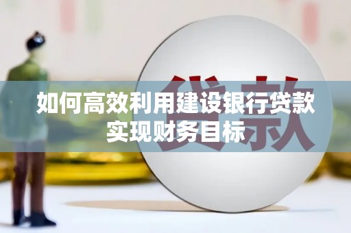 宁晋如何高效利用建设银行贷款实现财务目标