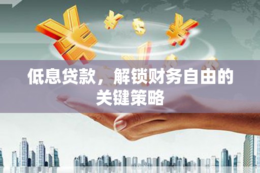 宁晋低息贷款，解锁财务自由的关键策略