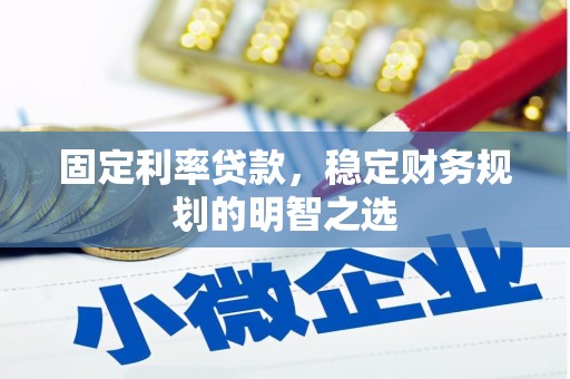 宁晋固定利率贷款，稳定财务规划的明智之选