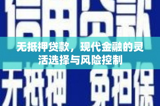宁晋无抵押贷款，现代金融的灵活选择与风险控制