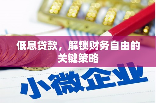 宁晋低息贷款，解锁财务自由的关键策略