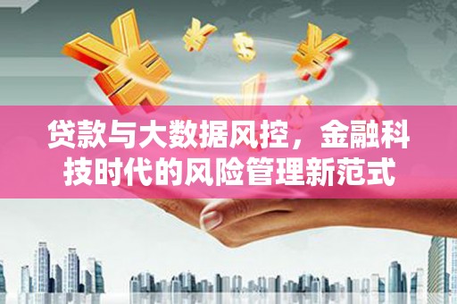 宁晋贷款与大数据风控，金融科技时代的风险管理新范式