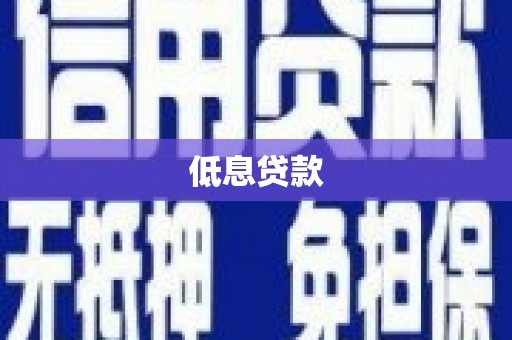 宁晋低息贷款