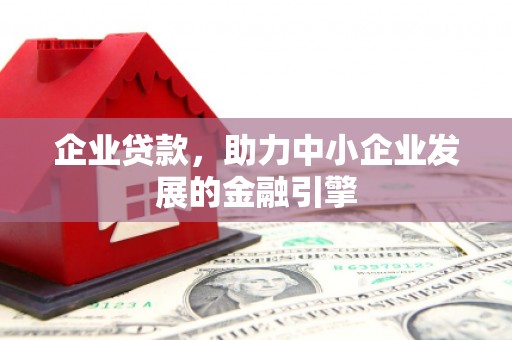 宁晋企业贷款，助力中小企业发展的金融引擎