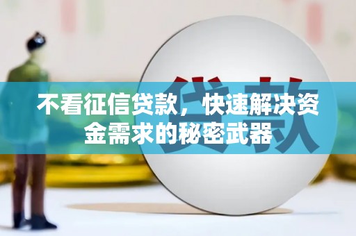宁晋不看征信贷款，快速解决资金需求的秘密武器