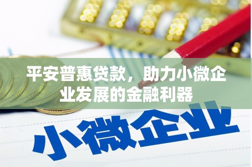 宁晋平安普惠贷款，助力小微企业发展的金融利器