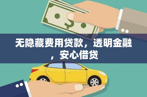 宁晋无隐藏费用贷款，透明金融，安心借贷