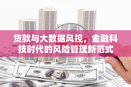 宁晋贷款与大数据风控，金融科技时代的风险管理新范式