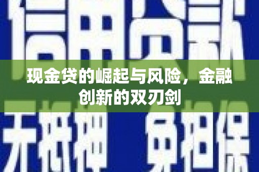 宁晋现金贷的崛起与风险，金融创新的双刃剑