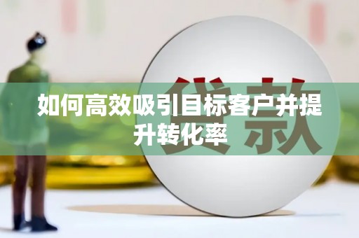 宁晋如何高效吸引目标客户并提升转化率