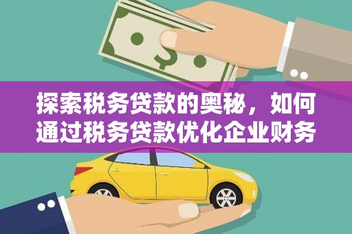 宁晋探索税务贷款的奥秘，如何通过税务贷款优化企业财务