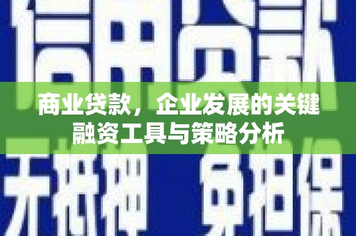 宁晋商业贷款，企业发展的关键融资工具与策略分析
