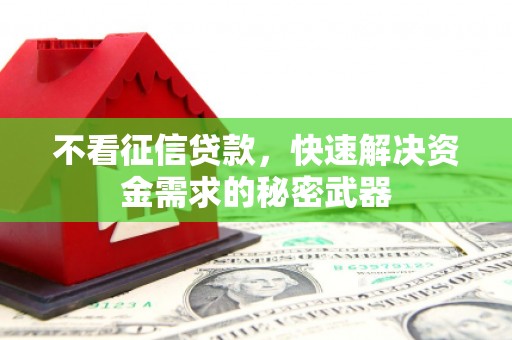 宁晋不看征信贷款，快速解决资金需求的秘密武器