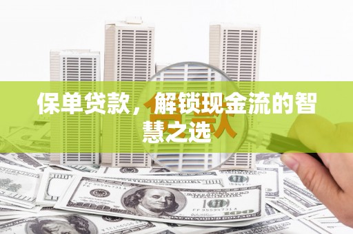 宁晋保单贷款，解锁现金流的智慧之选