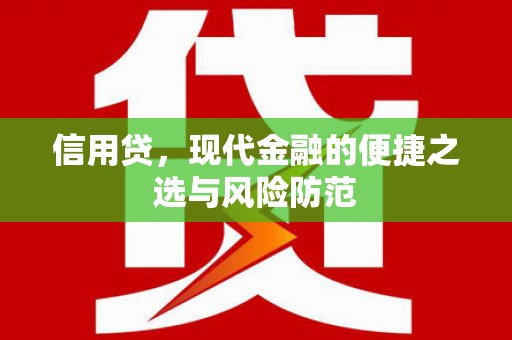 宁晋信用贷，现代金融的便捷之选与风险防范