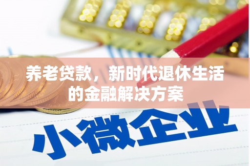 宁晋养老贷款，新时代退休生活的金融解决方案