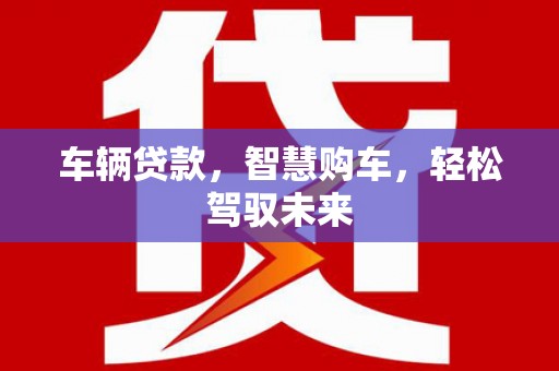 宁晋车辆贷款，智慧购车，轻松驾驭未来