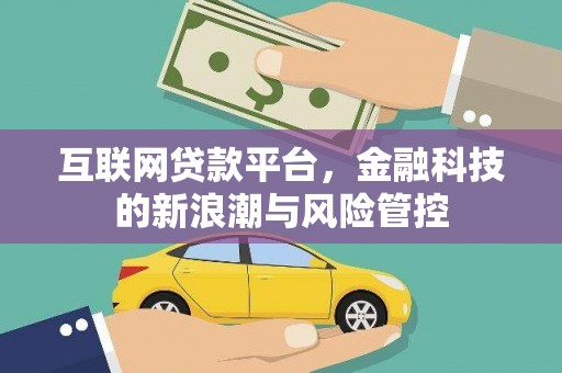 宁晋互联网贷款平台，金融科技的新浪潮与风险管控
