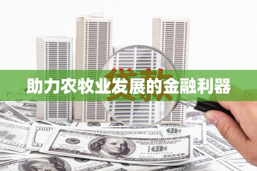 宁晋助力农牧业发展的金融利器