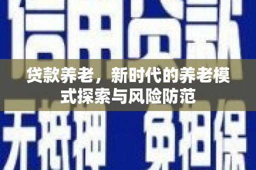 宁晋贷款养老，新时代的养老模式探索与风险防范