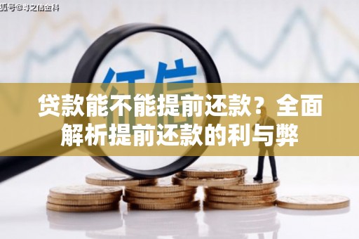 宁晋贷款能不能提前还款？全面解析提前还款的利与弊